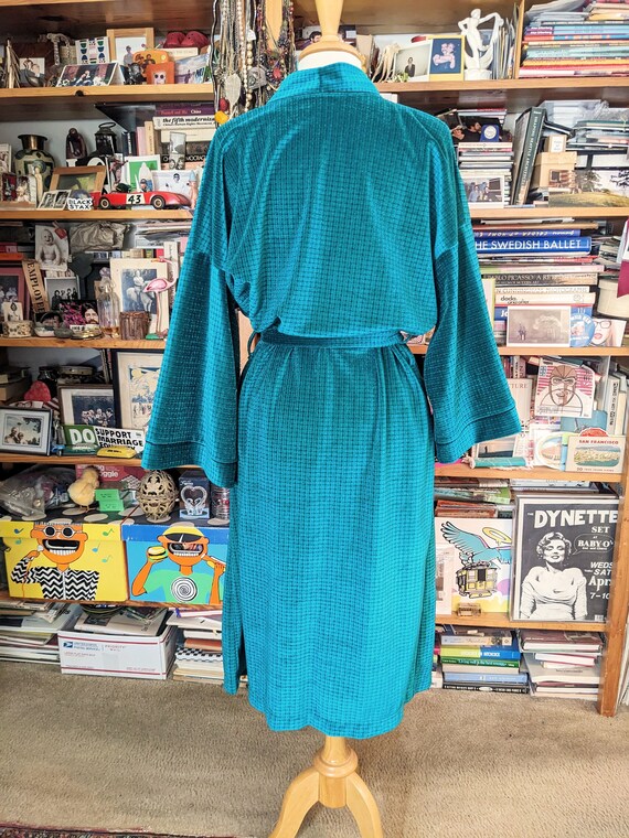 80s new CHRISTIAN DIOR Mens ROBE L unworn Bathrobe Te… Gem