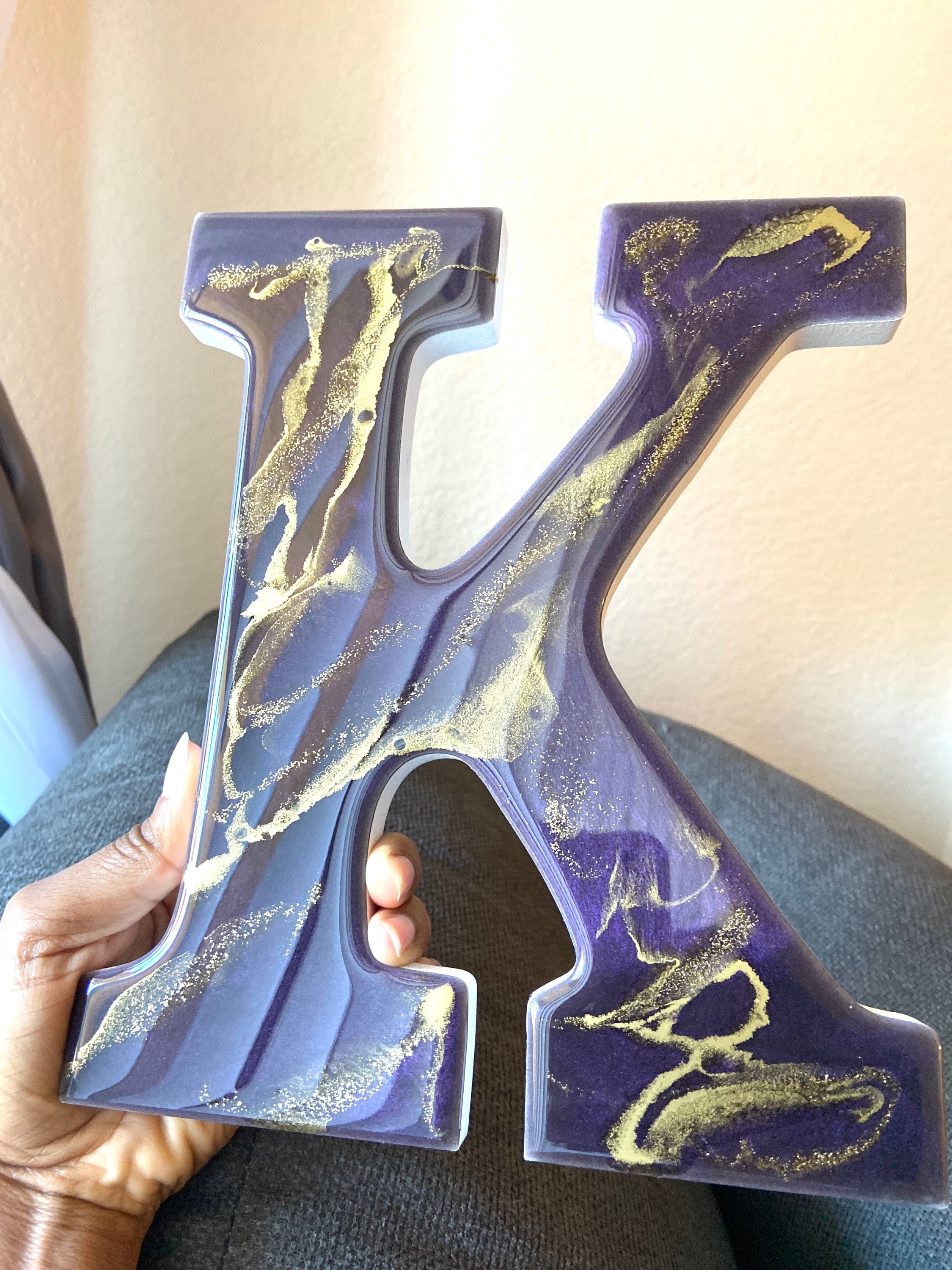 Resin Wall Letter Etsy