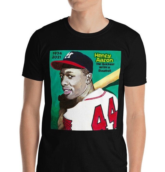 Men’s Vintage 1997 Hank Aaron Originals MLB Atlanta Braves T-Shirt sz XL