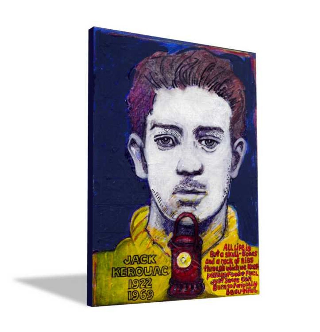 Jack Kerouac Art Portrait Painting Etsy