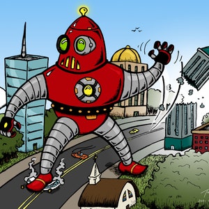 Robot 25 - 10&quot; x 8&quot; Color Print