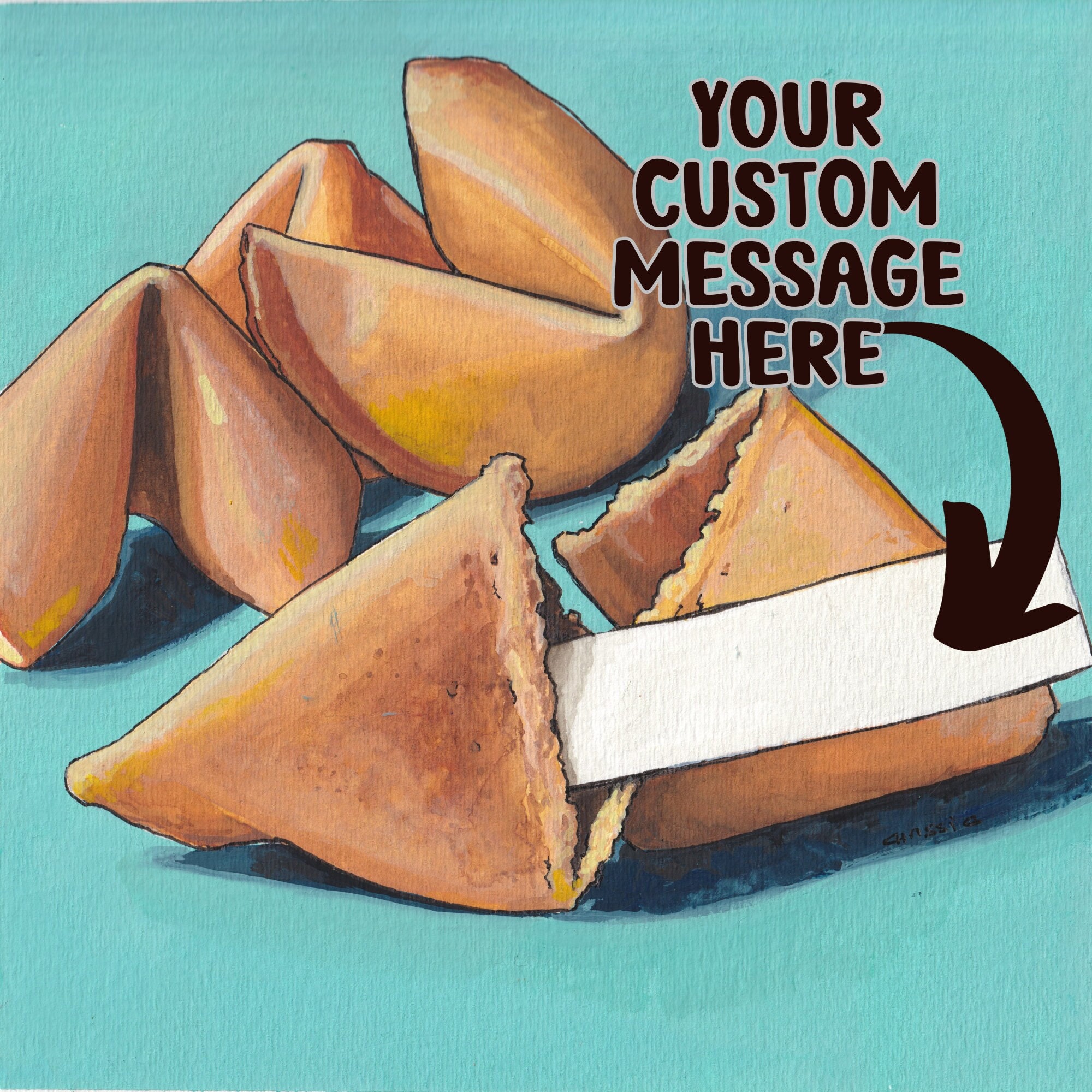 Fortune Cookie PRINT CUSTOMIZED, Fortune for Graduation, New Job