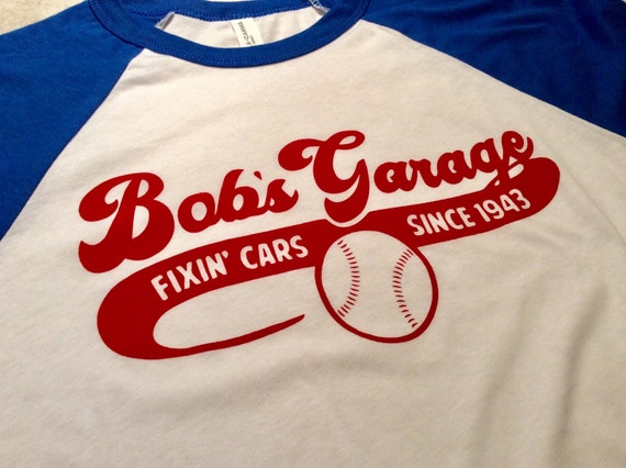 bob's garage baseball shirt