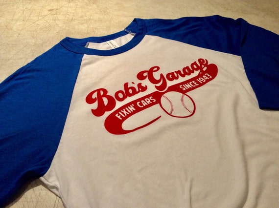 bob's garage baseball shirt