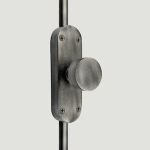 Sun Grove Window Iron Cremone Bolt | Premium Matt-Black Powder Coated Hardware for Windows Up to 6 Feet Tall, Combining Timeless Elegance