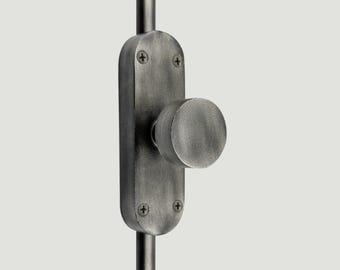 Antique pewter Sun Grove Window Iron Cremone Bolt | Antique pewter Hardware for Windows Up to 6 Feet Tall, Combining Timeless Elegance.