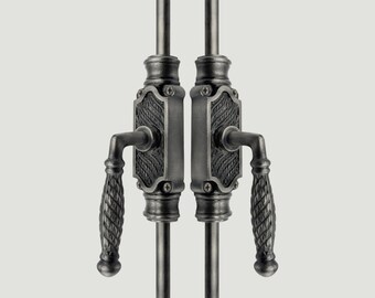 Antique Pewter Havering iron door cremone bolt  upto 9 feet| Window Cremone Bolt | Door Cremone Bolt | havering Door Bolt