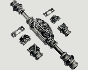 Antique pewter Dalston 6 feet Window Iron Cremone Bolt | Antique pewter, Classic Style  Window Hardware | Elegance & Modern Design