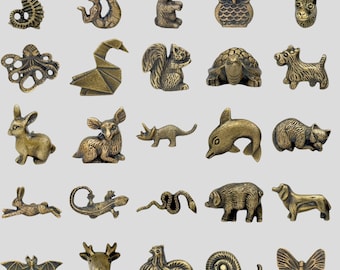 Handmade Bronze Animal Drawer Knobs Vintage Iron Cabinet Pulls Antique Bronze Cupboard Hardware Handles