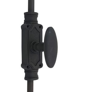 Matt Black Cremone bolt | Espagnolette bolt | suitable for Door | Windows | Cabinets |Wardrobes  upto 9 feet height