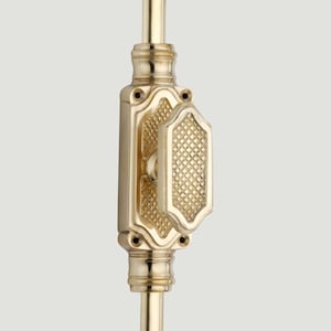 Aged brass Unlacquered oval egg shaped knob 6 feet Window brass Cremone Bolt | aged brass /Renovators brass,Cremone Bolt Window Hardware |