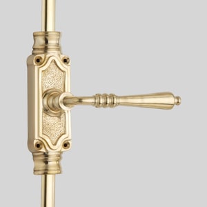 Aged brass Unlacquered oval egg shaped knob 6 feet Window brass Cremone Bolt | aged brass /Renovators brass,Cremone Bolt Window Hardware |