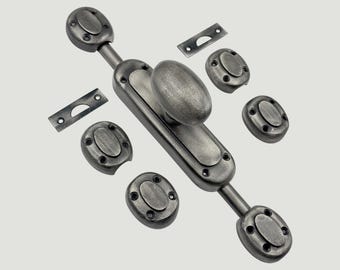 Antique pewter Classic Oval Knob Door Iron Cremone Bolt 9 feet | Antique pewter, Classic Cremone Bolt | Elegance & Modern Design