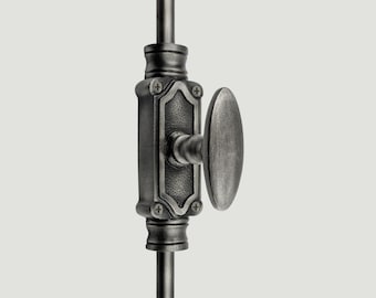 Antique Pewter Stepney Door Iron Cremone Bolt | Durable Construction,  Hardware for Doors Upto 9 feet | Includes Easy Mounting Hardware