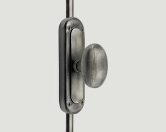 Antique pewter Classic Oval Knob Door Iron Cremone Bolt 9 feet | Antique pewter, Classic Cremone Bolt | Elegance & Modern Design