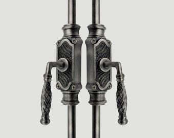 Antique Pewter Havering iron window cremone bolt  upto 9 feet| Window Cremone Bolt | Door Cremone Bolt | havering Door Bolt