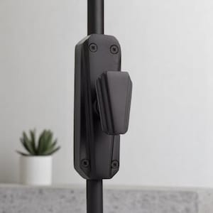 Art Deco Stanwin Iron Cremone Bolt for Door, Durable Brass Construction with Black Powder Coating for Doors Up to 9 Feet |Door Cremone Bolt|