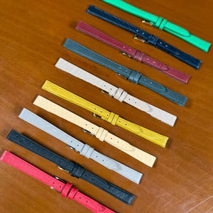 Handgemaakte lederen zachte horlogeband 10 mm