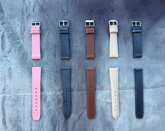 Handmade Leather Watch Strap - Vegetable Tanned 20mm Watch Band Strap