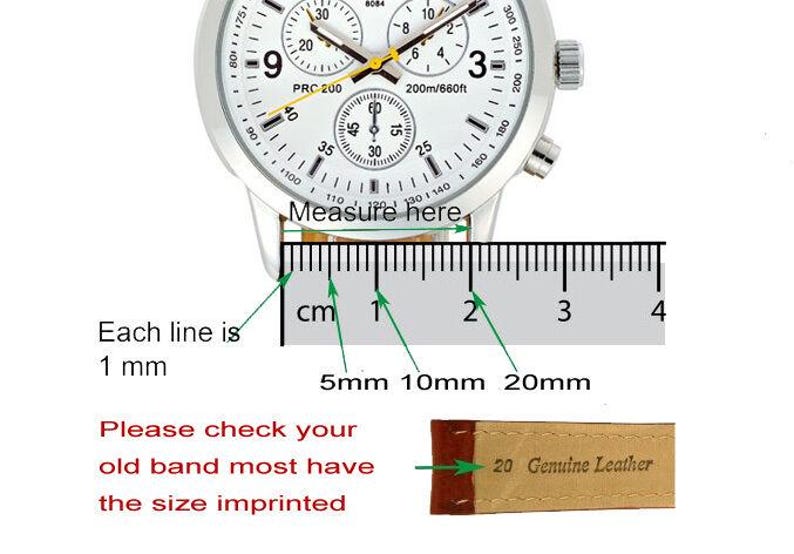 Genuine Leather Handmade Watch Strap Band 6mm, 8mm, 12mm,14mm image 16