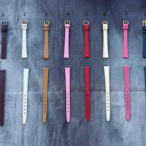 Handmade Genuine Leather Watch Strap Band 10mm