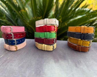 Handmade Genuine Leather One piece watch strap band single pass watch strap 14mm Vintage Style