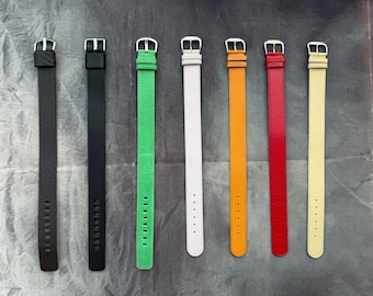 Handmade Genuine Leather One piece watch strap band single pass watch strap 18mm, 20mm, 22mm, 24mm, 26mm  Vintage  Style Easy to fit