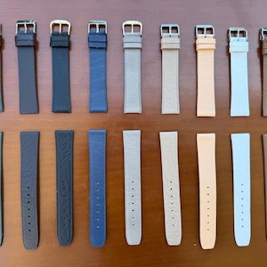 Handmade Genuine Leather Wath Strap Band XL size many colours soft leather .