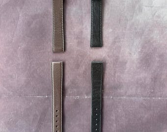 Very Long XL genuine Leather watch strap Band handmade soft leather