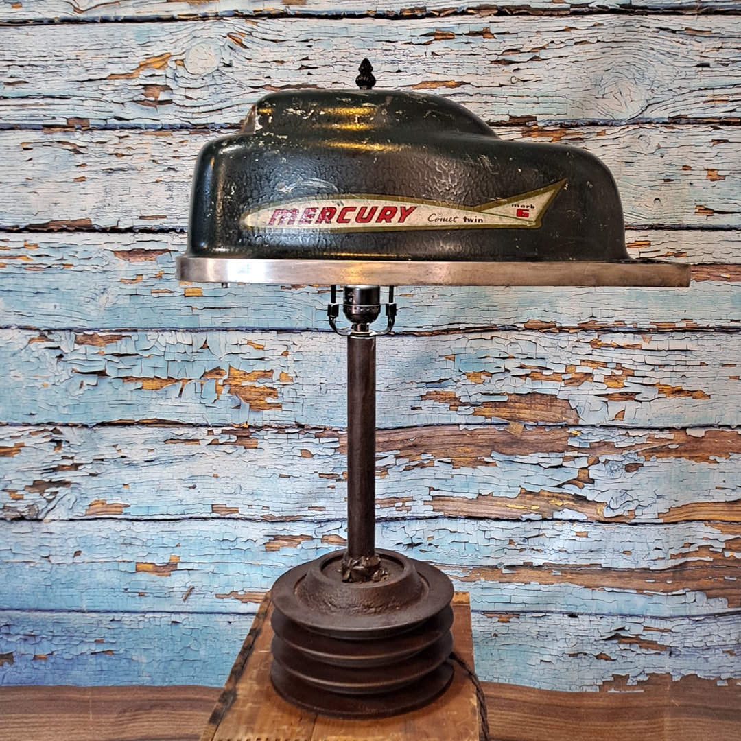 Outboard Motor Lamp Mercury Outboard Handmade Lamp Nautical Etsy