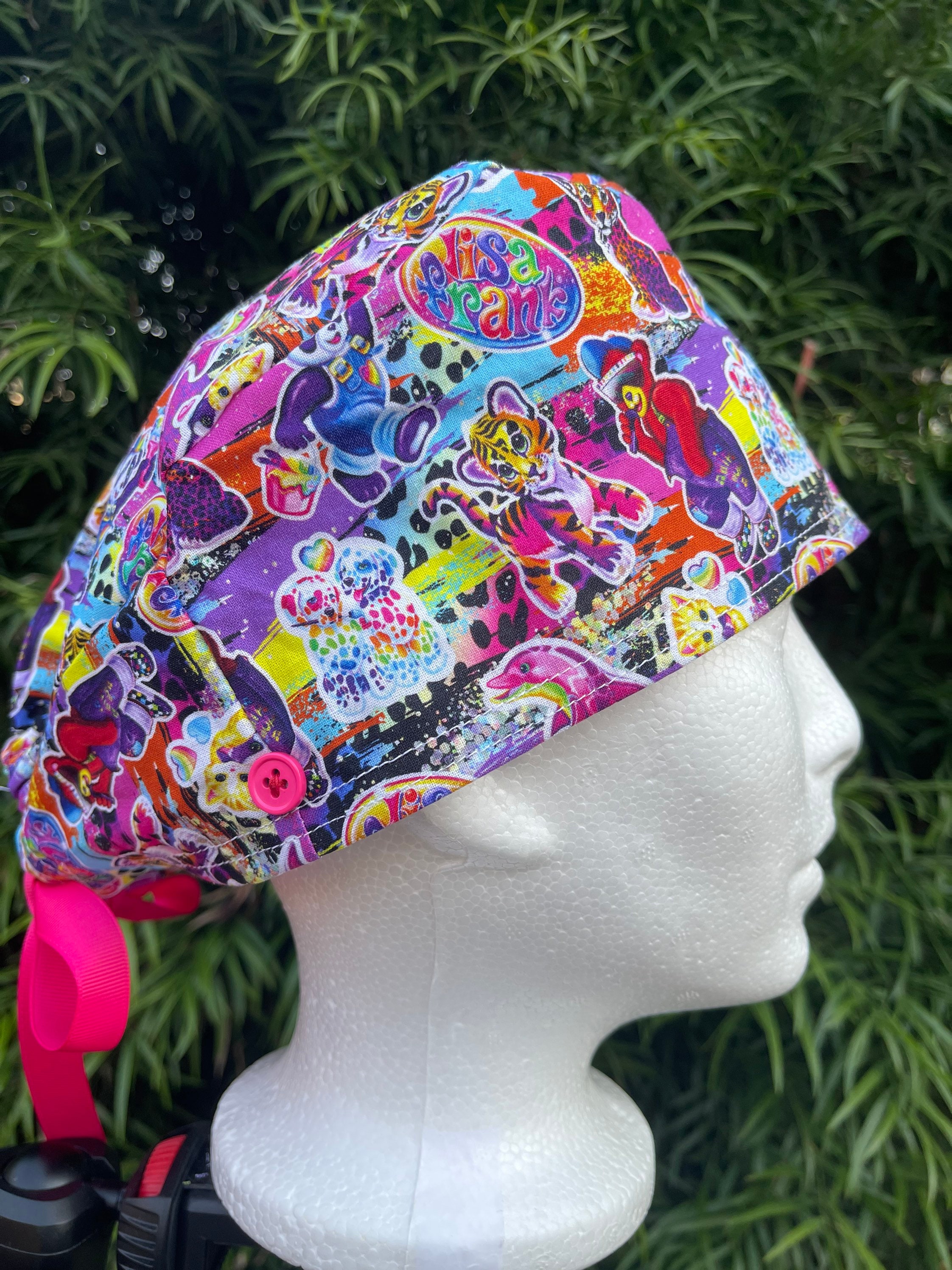 Lisa Frank rainbow scrub cap Surgical cover OR Nurse hat Etsy