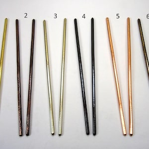 2 Haarnadeln, Haarsticks, aus Metall Massiv, Hammered, Handgefertigt, Haarschmuck, Haar Accessoires!