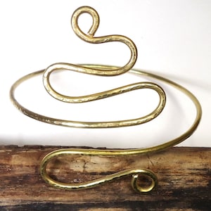 Upper arm band, made of brass! Body jewelry, upper arm band! Metal handcraft..
