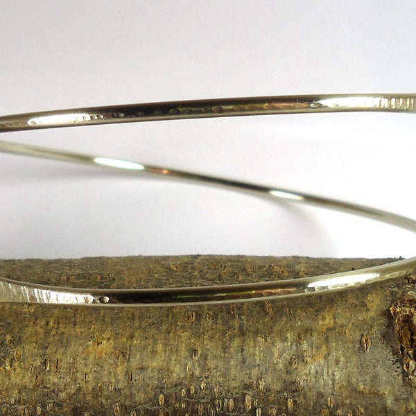 Oberarmreif, aus Neu Silber! Alpaka, Hammered, Handgefertigt, Schmuck, Oberarmband! Metallhandarbeit, Manschette!