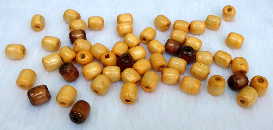 FREE SHIPPING / 10 Beads / Wooden Decor / Wood Craft Supplies Etsy
