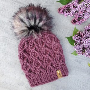 THE EVERWEAVE BEANIE Knitting Pattern, Knit Hat Pattern, Super Bulky ...