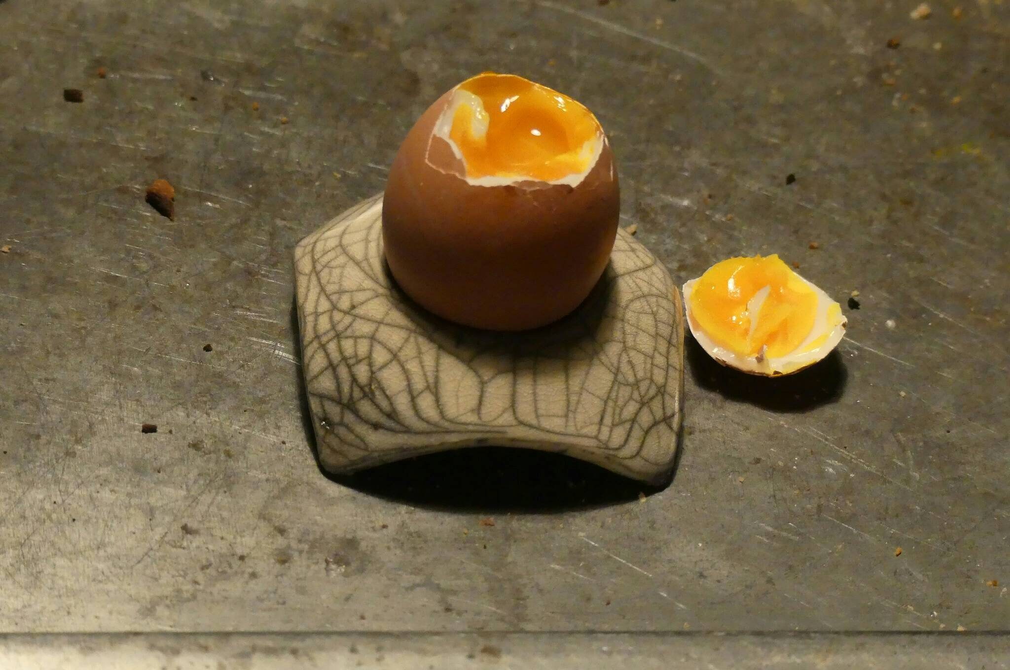 2 Coquetiers Design Moderne en Céramique Raku | Prix Pour 2 Pieces