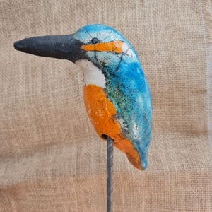 Raku Ceramic Kingfisher