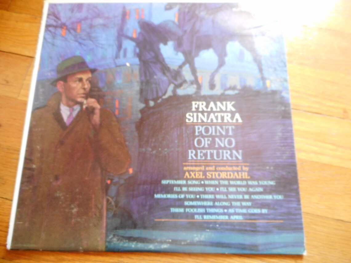 Frank Sinatra Point Of No Return 1962 Music Vinyl Album LP Etsy