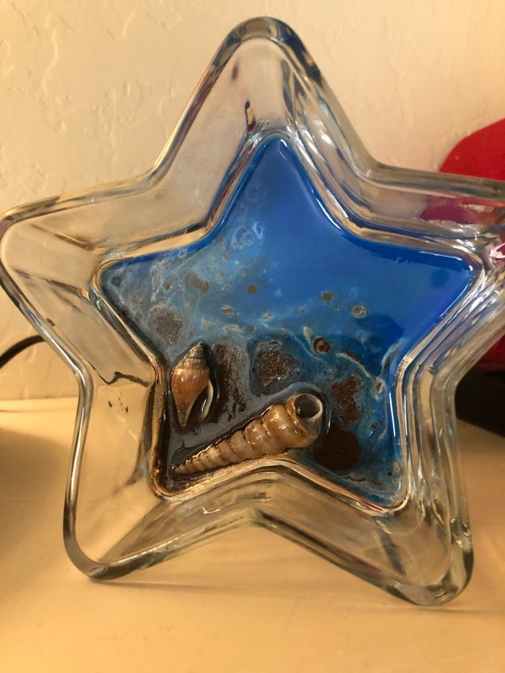 Star Bowl With Resin Beach Seashells Etsy