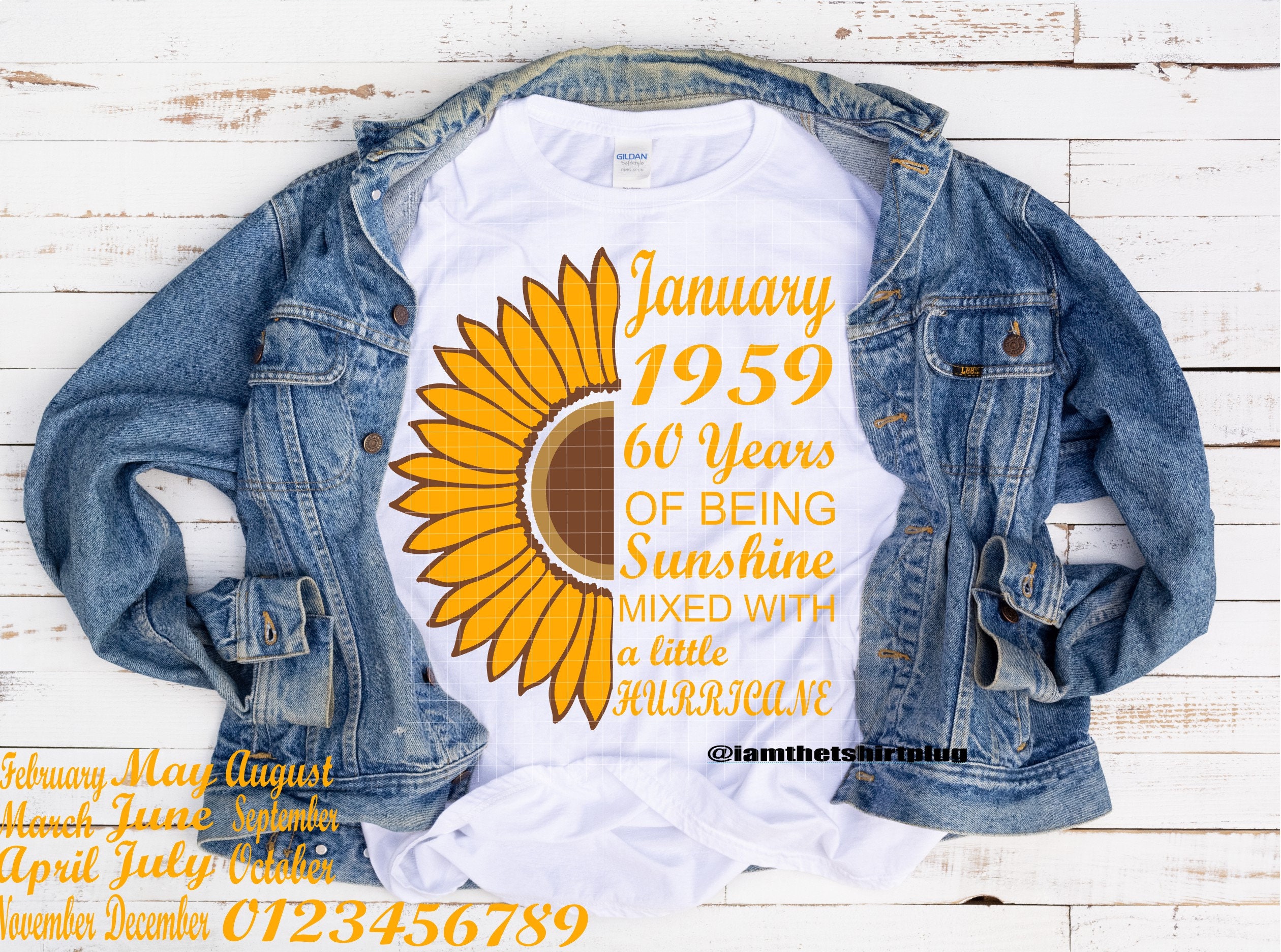 Download February March April Birthday All Months Sunflower Etsy