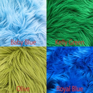 Faux Fur Fabric, Hair, Beard, Costume, Decoration, Cosplay, Colorful, Long Pile, Fox Fur Fabric, Shaggy