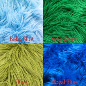 Faux Fur Fabric, Hair, Beard, Costume, Decoration, Cosplay, Colorful, Long Pile, Fox Fur Fabric, Shaggy