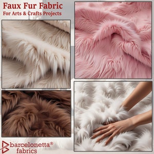 FAUX FUR Fabric Long Pile, Luxury 60 Wide Costume, Apparel, Decoration Cosplay, Sewing, Upholstery, Arts & Crafts, DIY, 1.5lbs/yard image 3