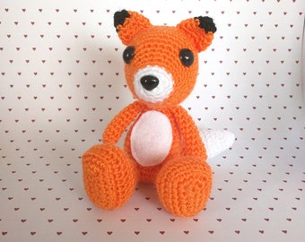 Firefox Crochet Doll/crochet doll/crochet Fox/Amigurumi Fox