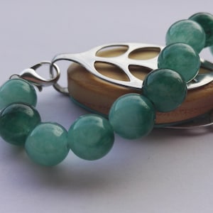 bellabeat anklet Bellabeat leaf bracelet genuine aquamarine bead bracelet to wear with Bellabeat Leaf elasticated or on a wire
