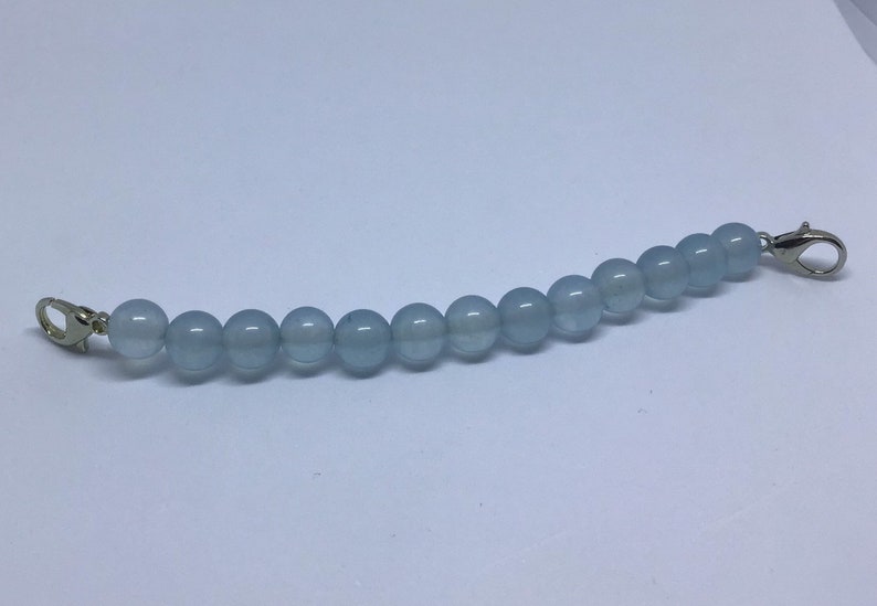 bellabeat anklet Bellabeat leaf bracelet genuine aquamarine bead bracelet to wear with Bellabeat Leaf elasticated or on a wire