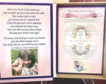 Tooth Fairy's Tale, Baby Teeth Keepsake Book for Girls