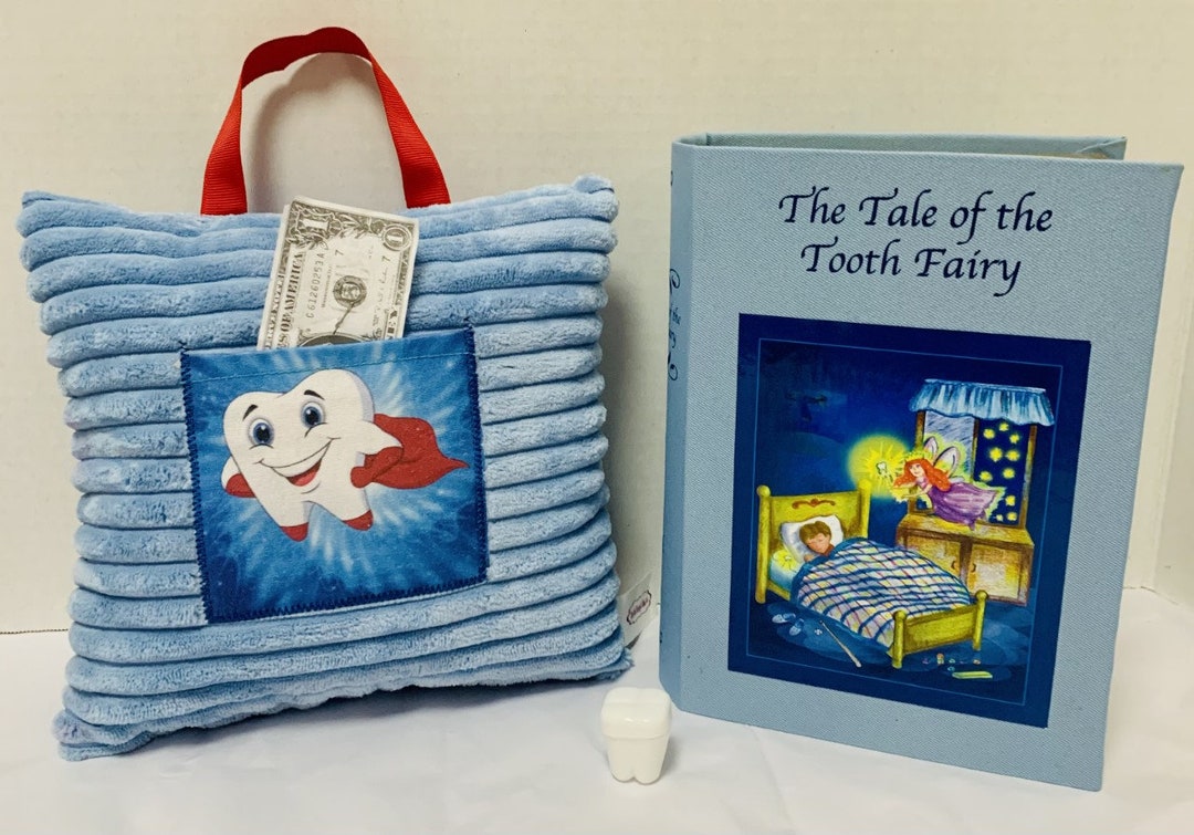 Baby Tooth Keepsake Book and Chenille Tooth Pillow Set for Boys Etsy