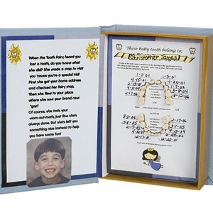 The Baby Teeth Keepsake Book by Tooth Fairy's Tale, for Boys